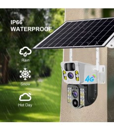 Տեսախցիկ  արևային պանելով  IP-Camera YY433-4G-VCS03 6MP V380 2 Camera