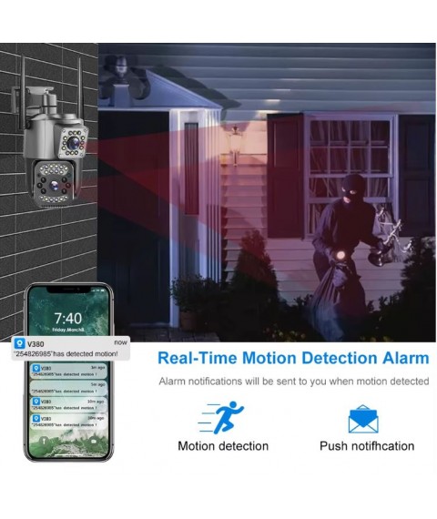 Տեսախցիկ  IP-Camera SC03-L V380 2 Camera 4mp